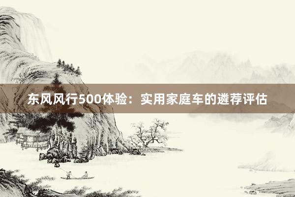 东风风行500体验：实用家庭车的遴荐评估