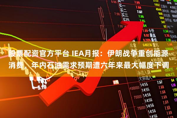 股票配资官方平台 IEA月报：伊朗战争重创能源消费，年内石油需求预期遭六年来最大幅度下调